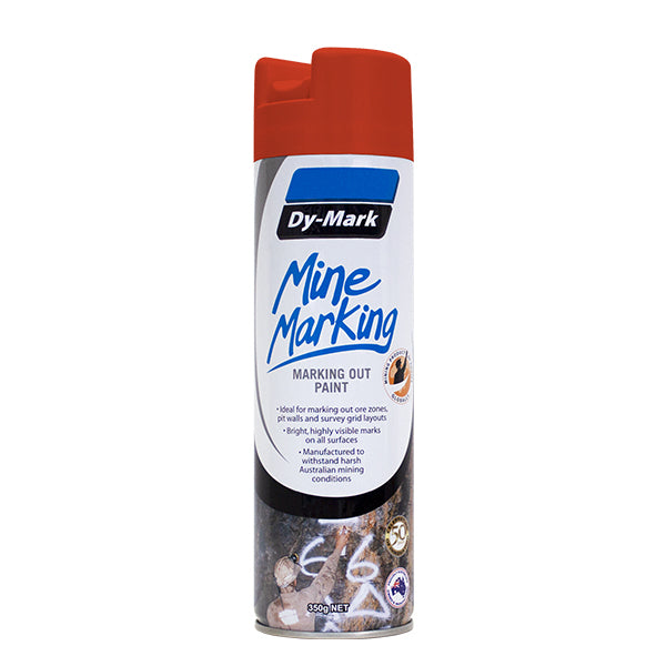Dy-Mark Mine Marking Vertical (Upright/Inverted Spray) Orange 350g