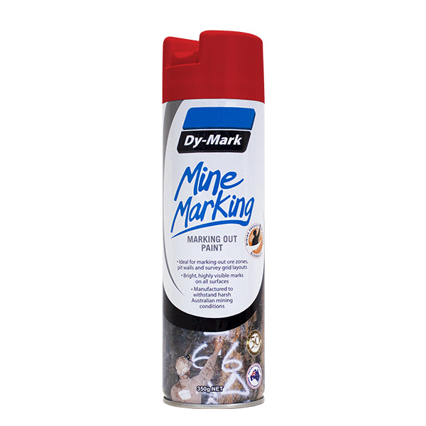 Dy-Mark Mine Marking Vertical (Upright/Inverted Spray) Red 350g