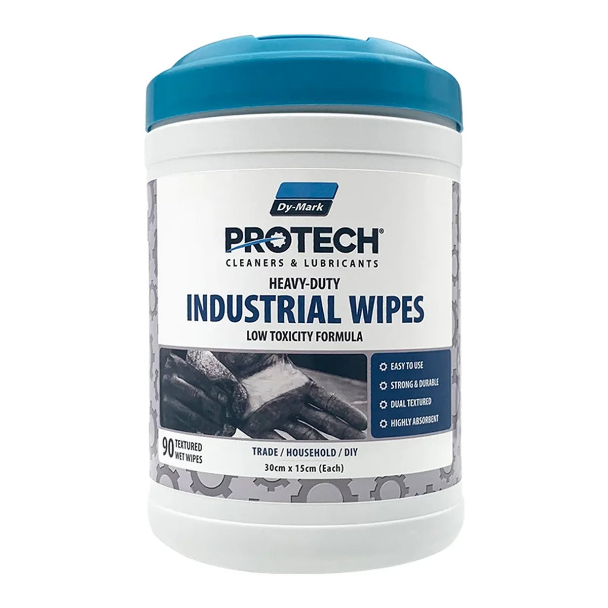 Dy-Mark Protech HD Industrial Wipes 90 Pack 30cm x 15cm - AIMS Industrial Supplies