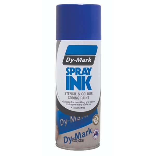 Dy-Mark Spray Ink Blue 315g (Stencil & Colour Coding Paint)