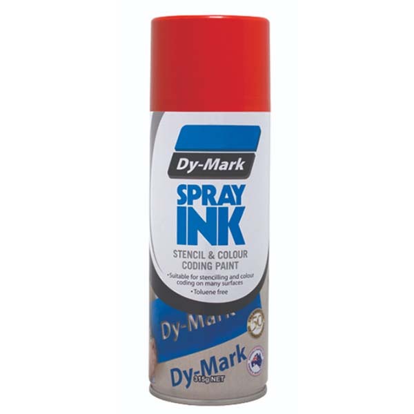 Dy-Mark Spray Ink Red 315g (Stencil & Colour Coding Paint)