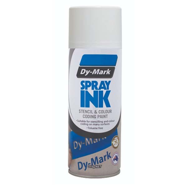 Dy-Mark Spray Ink White 315g (Stencil & Colour Coding Paint)