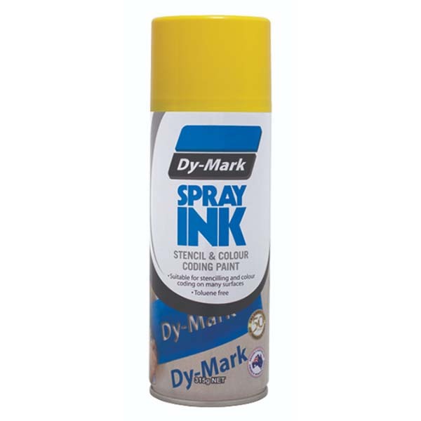 Dy-Mark Spray Ink Yellow 315g (Stencil & Colour Coding Paint)