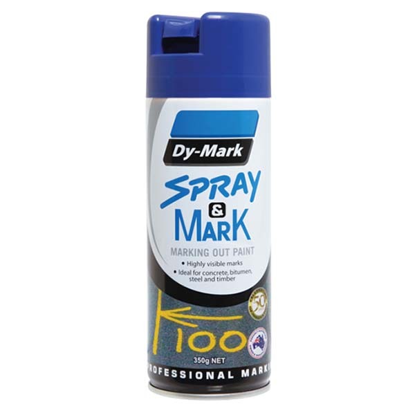 Dy-Mark Spray & Mark Blue 350g (Marking Out Paint)