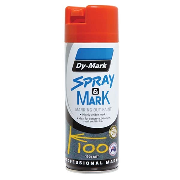 Dy-Mark Spray & Mark Orange 350g (Marking Out Paint)