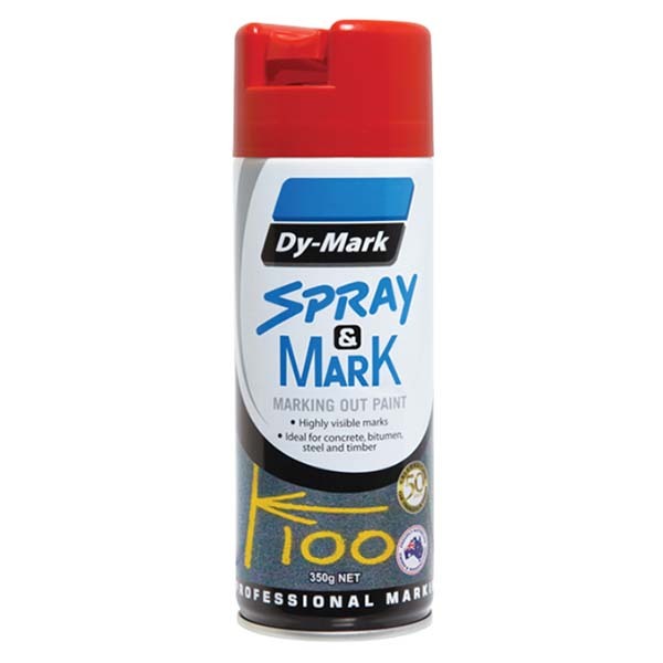 Dy-Mark Spray & Mark Red 350g (Marking Out Paint)