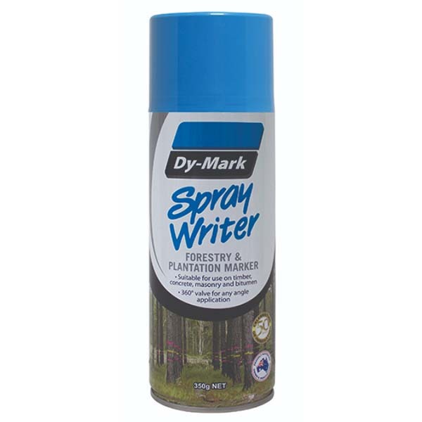 Dy-Mark Spray Writer Fluro Blue 350g (Forestry & Plantation Marking Paint)