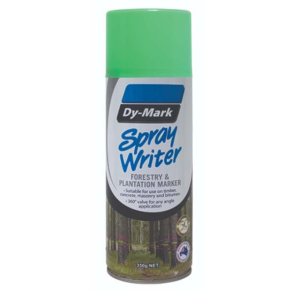 Dy-Mark Spray Writer Fluro Green 350g (Forestry & Plantation Marking Paint)