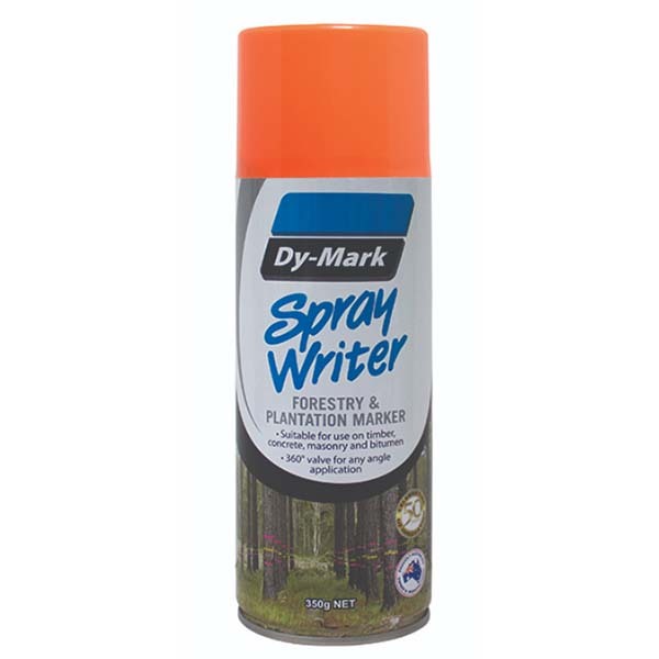 Dy-Mark Spray Writer Fluro Orange 350g (Forestry & Plantation Marking Paint)