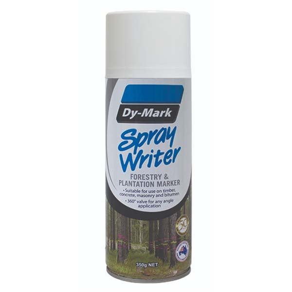 Dy-Mark Spray Writer White 350g (Forestry & Plantation Marking Paint)
