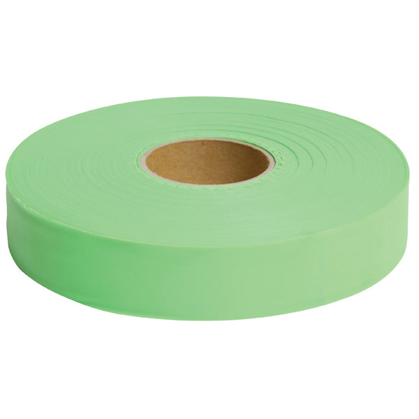 Dy-Mark Survey/Flagging Tape 25mm x 100m Glo Green Roll - Box of 10