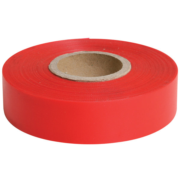Dy-Mark Survey/Flagging Tape 25mm x 100m Glo Red Roll - Box of 10