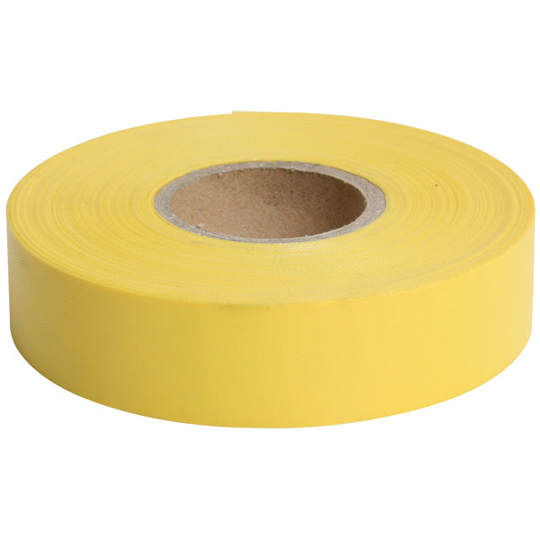 Dy-Mark Survey/Flagging Tape 25mm x 100m Yellow Roll - Box of 10
