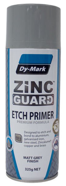 Dy-Mark Zinc Guard Etch Primer Matt Grey Aerosol 325g - AIMS Industrial Supplies
