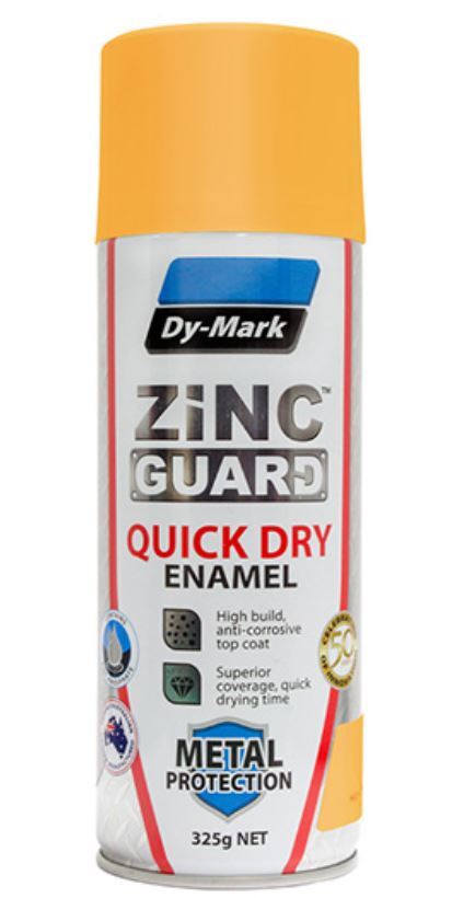Dy-Mark Zinc Guard Quick Dry Enamel Golden Yellow Y14 325g - AIMS Industrial Supplies