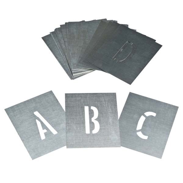 Dy-Mark Zinc Stencil A-Z Set - AIMS Industrial Supplies