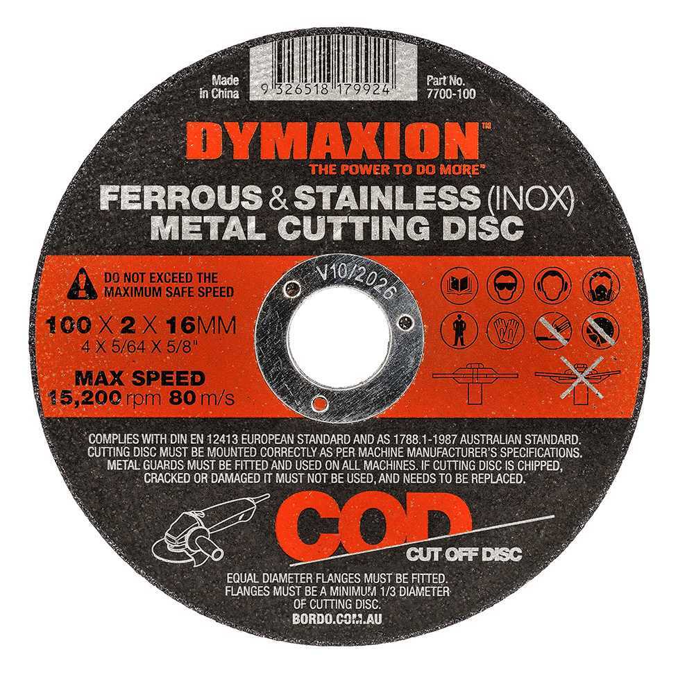 Dymaxion Metal Cutting Disc - AIMS Industrial Supplies