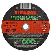 Dymaxion Stainless Steel (INOX) Thin Cutting Disc - AIMS Industrial Supplies