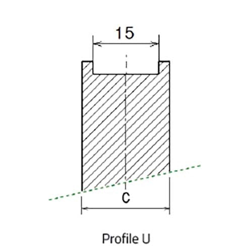 Easy Ten Type S Heavy Chain Tensioner Profile U 3/8" Pitch BS Simplex - AIMS Industrial Supplies