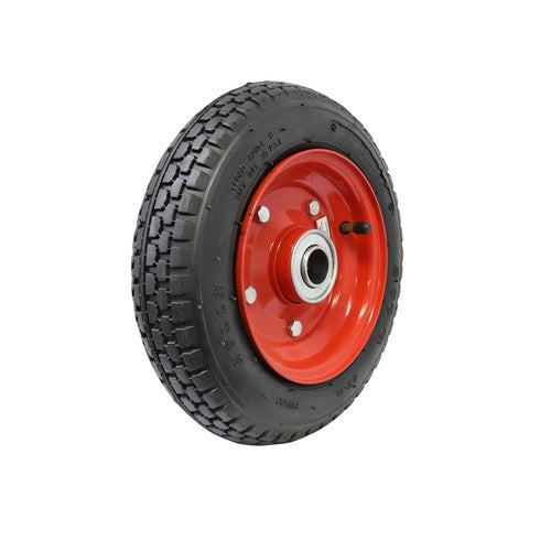 EasyRoll 2.50 x 6" Pneumatic Wheel - Red Steel Centre 5/8" Ball Bearing