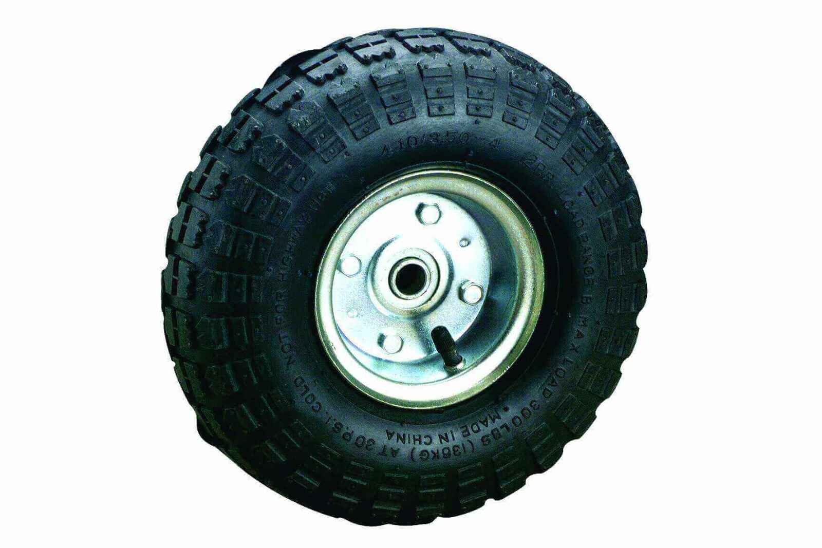 EasyRoll 3.50 x 4" Offset Pneumatic Wheel Steel Centre 5/8" Ball Bearing