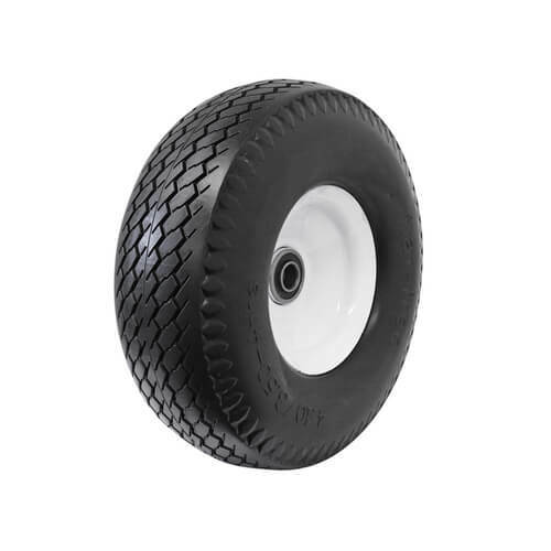 EasyRoll 3.50 x 4" Flat Free Wheel (Offset) Steel 5/8" Precision Bearing - AIMS Industrial Supplies