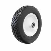 EasyRoll 4 x 8" Flat Free Wheel - Steel Centre 20mm Ball Bearing - AIMS Industrial Supplies