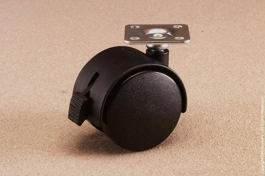 Easyroll 50mm Nylon Swivel Brake Plate Mount Castors F1 Series 50kg