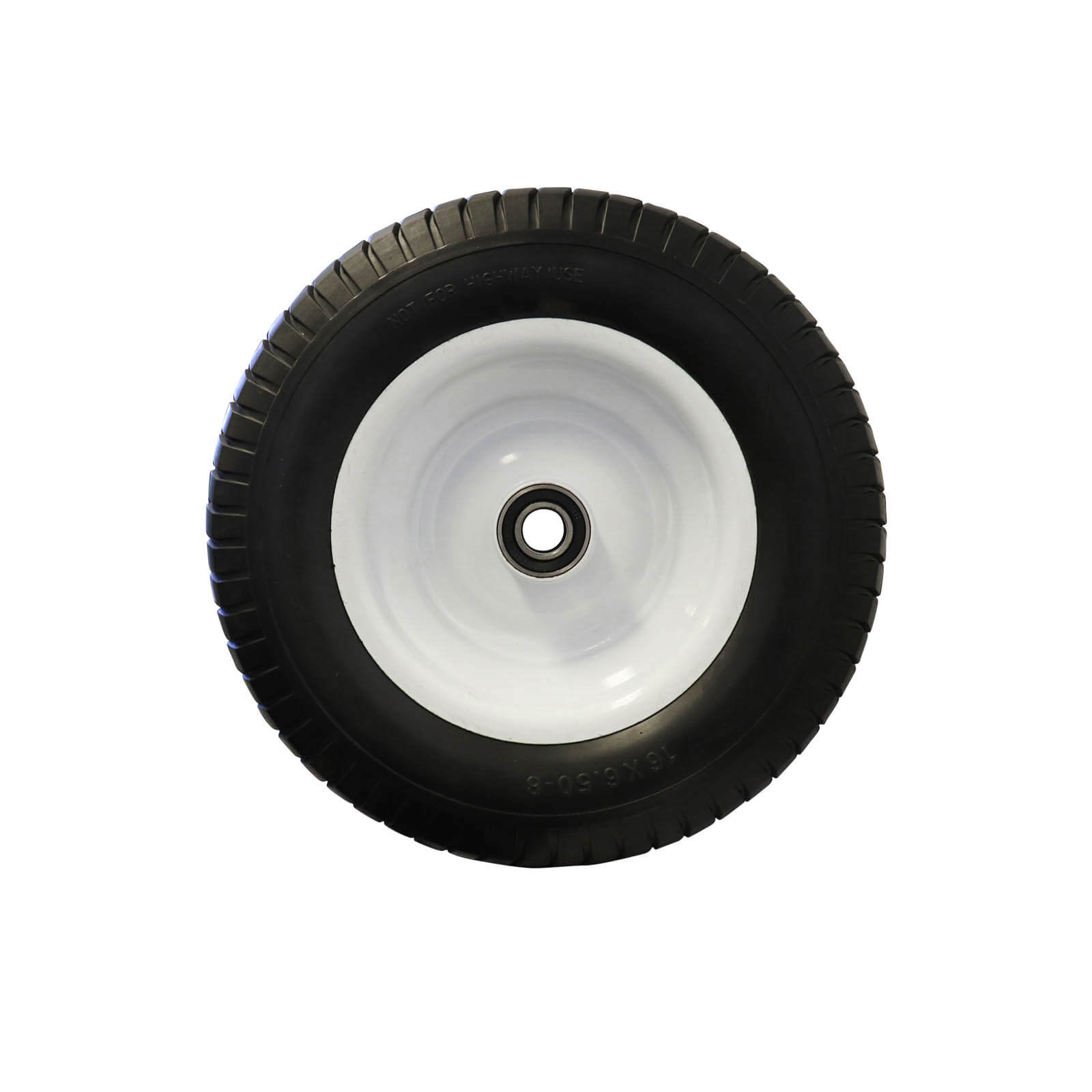 EasyRoll 6.50 x 8"Flat Free Wheel - Steel Centre 1" Precision Bearing