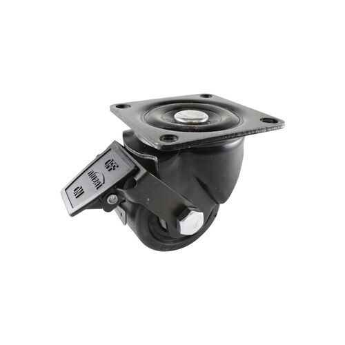 Easyroll 75mm Nylon Swivel Brake Plate Mount Castors 600kg - Pack of 4