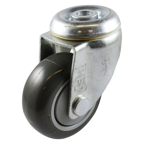 EasyRoll 75mm Urethane Swivel Bolt Hole Castor G6 80 kg  G61AZ45K75