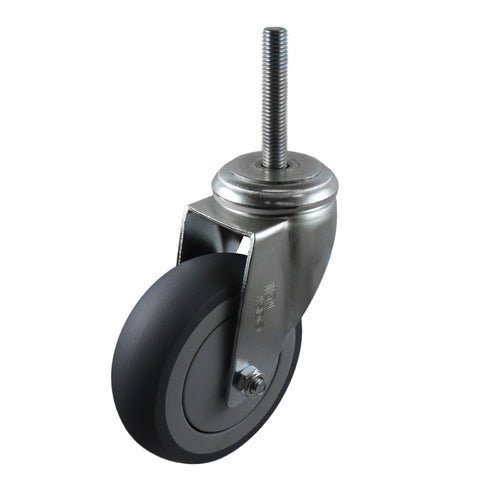 Easyroll Grey Rubber Swivel Bolt Hole Castors G6 Series - AIMS Industrial Supplies