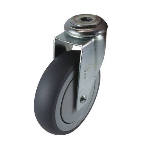 Easyroll Grey Rubber Swivel Bolt Hole Castors G6 Series - AIMS Industrial Supplies