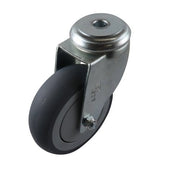 Easyroll Grey Rubber Swivel Bolt Hole Castors G6 Series - AIMS Industrial Supplies