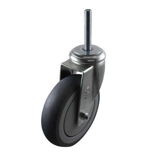 Easyroll Grey Rubber Swivel Bolt Hole Castors G6 Series - AIMS Industrial Supplies
