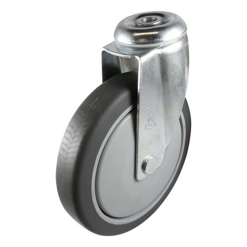 Easyroll Grey Rubber Swivel Bolt Hole Castors G6 Series - AIMS Industrial Supplies