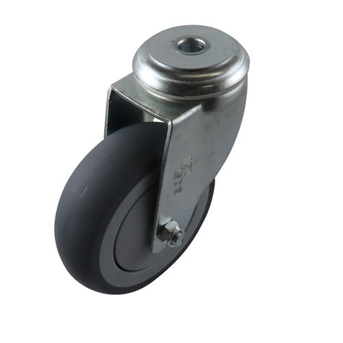 Easyroll Grey Rubber Swivel Bolt Hole Castors G6 Series1