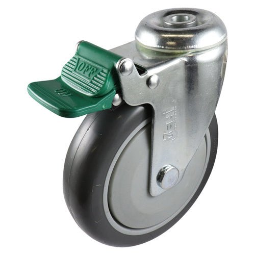 EasyRoll Grey Urethane Swivel Bolt Hole Castor G6 Series - AIMS Industrial Supplies