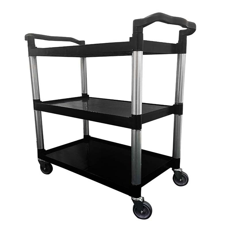 Easyroll Three Tier Plastic Trolley 150kg Capacity - AIMS Industrial Supplies
