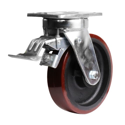 Easyroll X2 Series - Swivel Brake Plate Mount Castor - AIMS Industrial Supplies