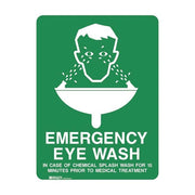 Emergency Information Sign - Emergency Eye Wash - AIMS Industrial Supplies