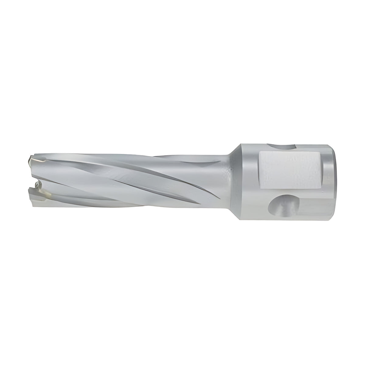 Euroboor TCT annular cutter, 35mm depth of cut, slim cutter with a flat Weldon shank and no size stamped