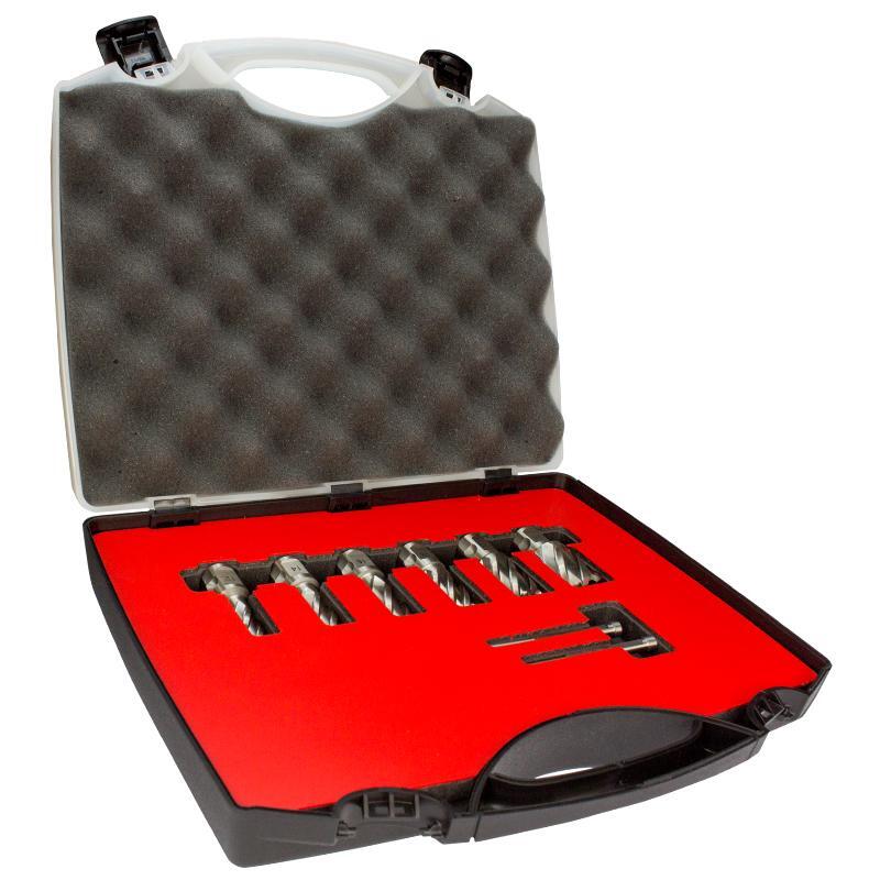 Euroboor Annular Cutter Set Long Series, 8 Pieces - AIMS Industrial Supplies