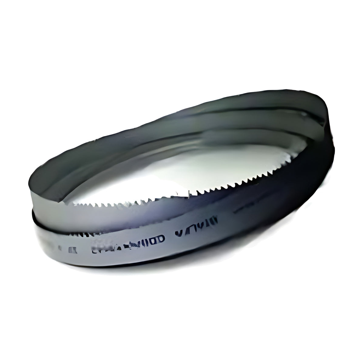 Excision Bi-Alfa Cobalt M42 62013014 2000-2490mm band saw blade, single blade coil on white background, printed marking
