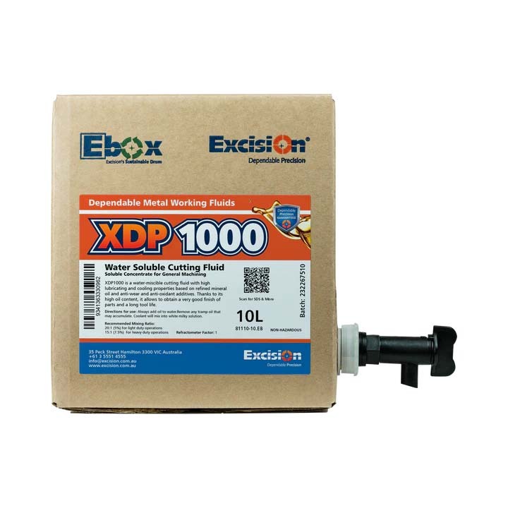 Excision XDP1000 Soluble Coolant / Cutting Fluid - 10L Ebox3