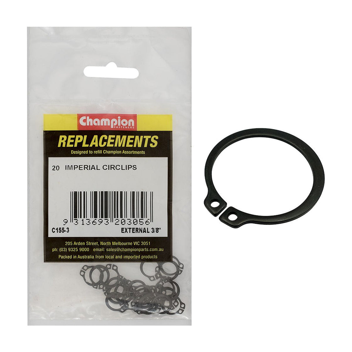 External Circlip Assortment Refill