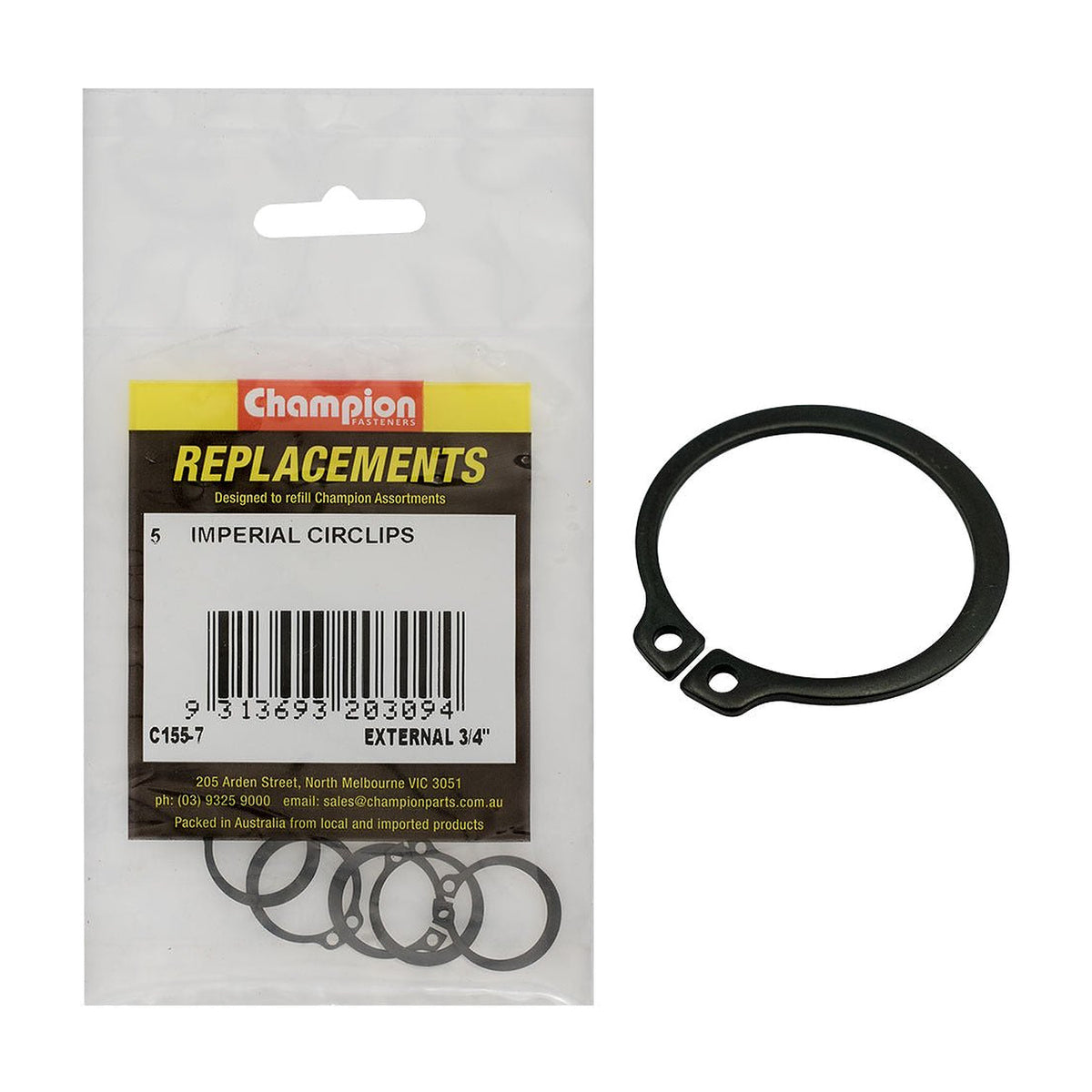 External Circlip Assortment Refill