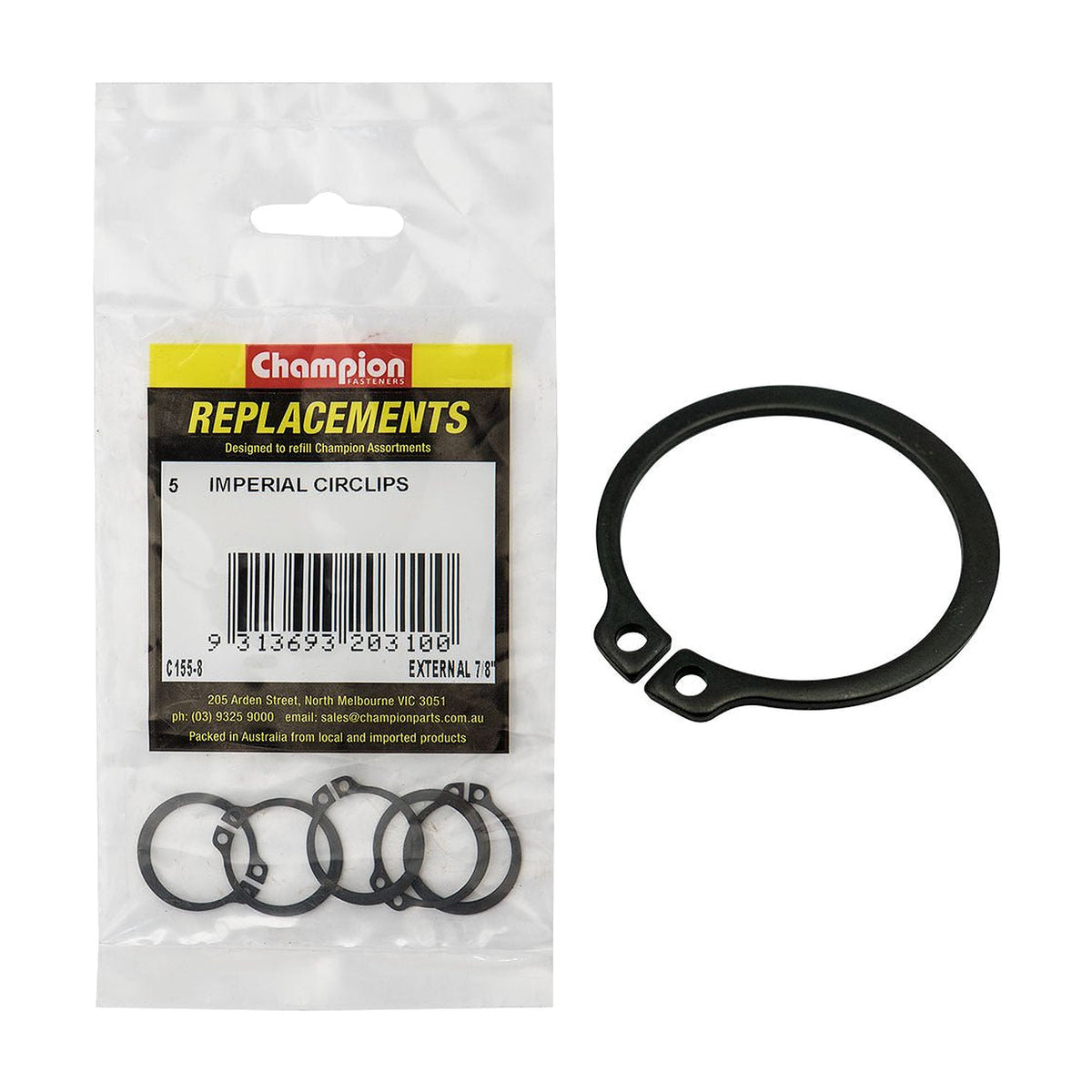 External Circlip Assortment Refill