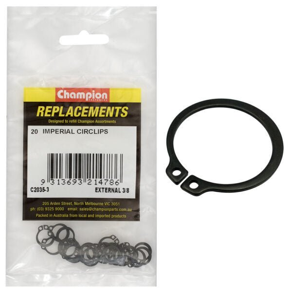 External Circlip Imperial Assortment Refill - AIMS Industrial Supplies