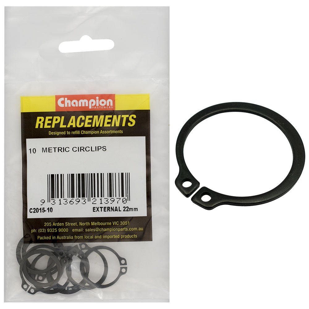 External Circlip Metric Assortment Refill - AIMS Industrial Supplies